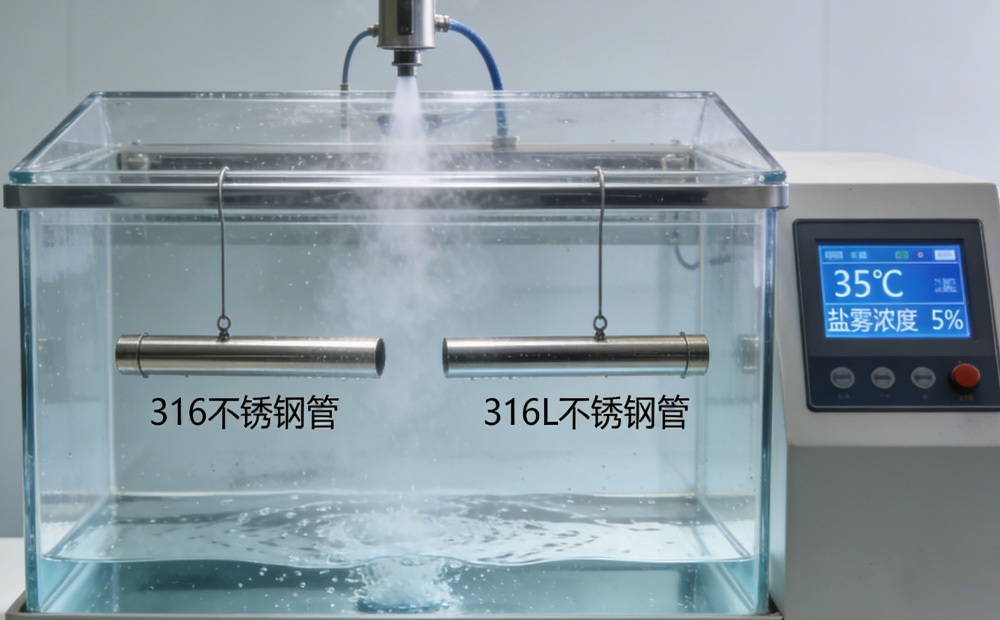 不锈钢盐雾测试示意图